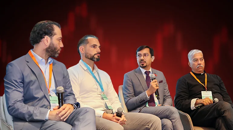 Awais Amjad, EC Markets Head of Compliance & MLRO, participating in a panel at Vision Forex Forum 2026